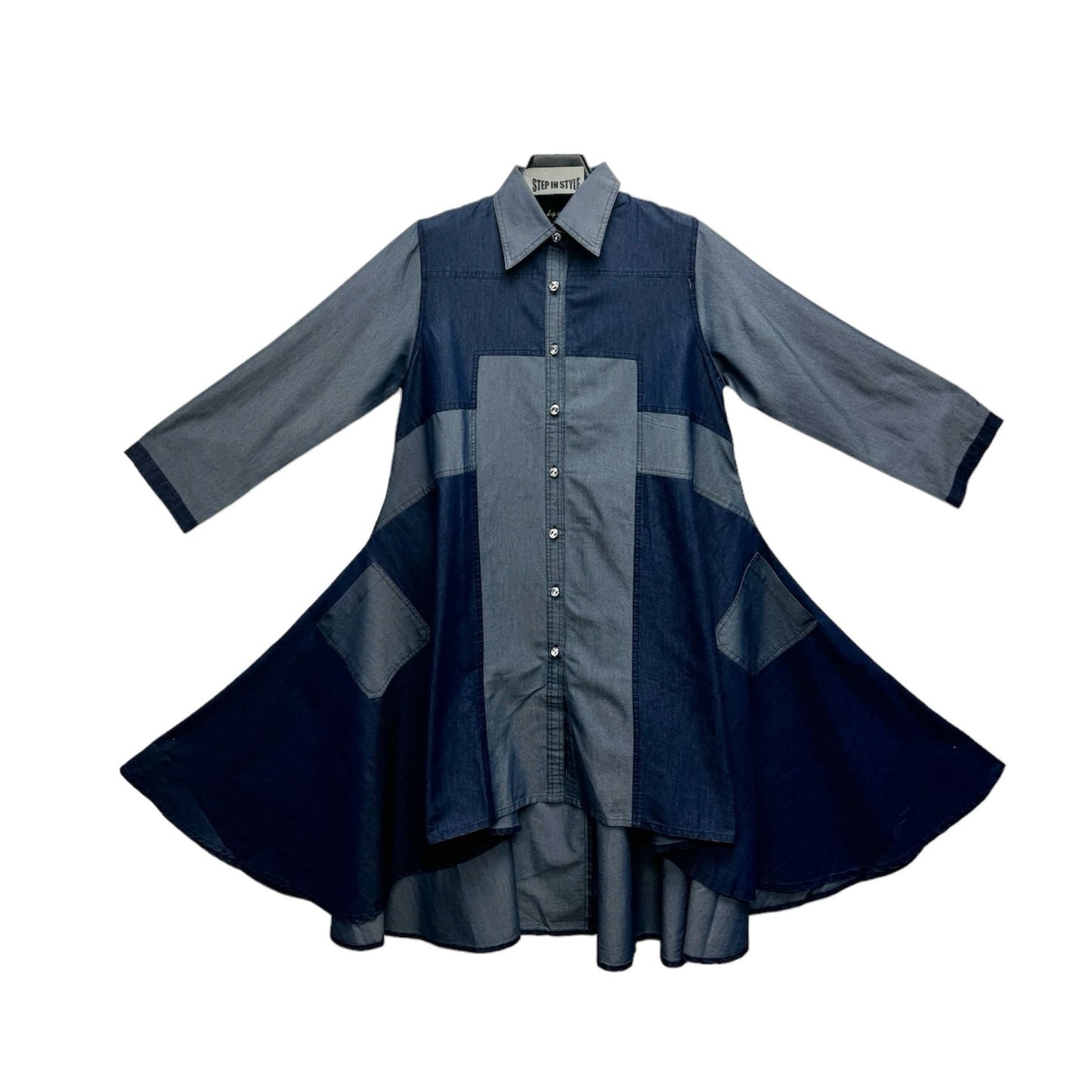 Long Sleeve Denim Shirt Dress