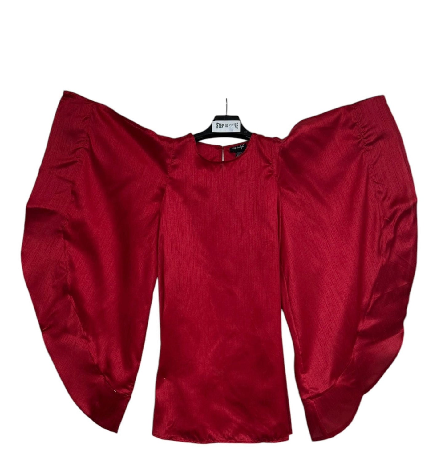 Solid Angel Sleeves Dress