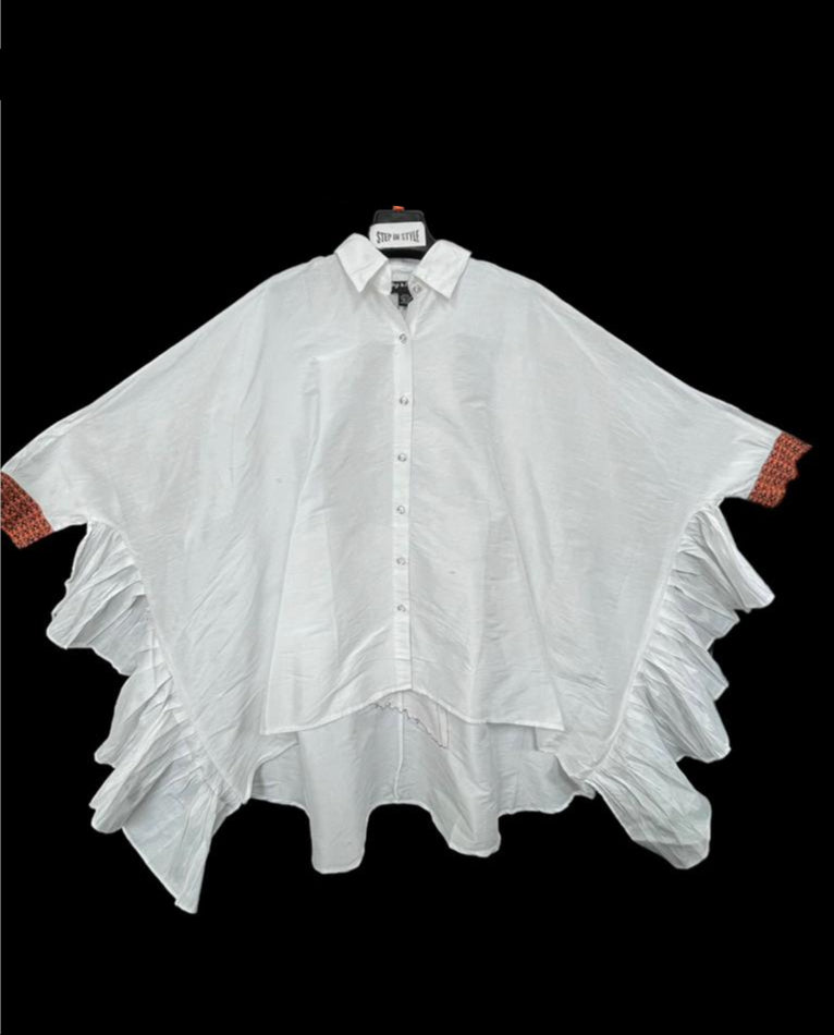 Ruffle Top with Portrait