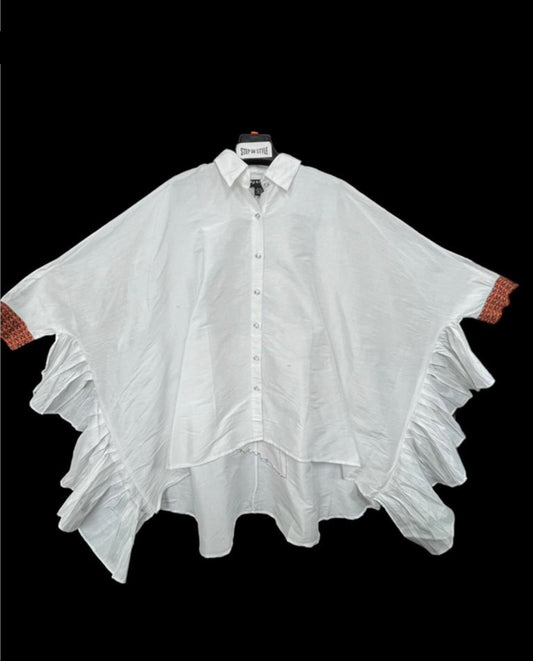 Ruffle Top with Portrait