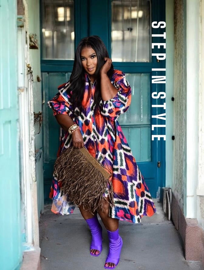 Rumba Sleeves Shirt Dress